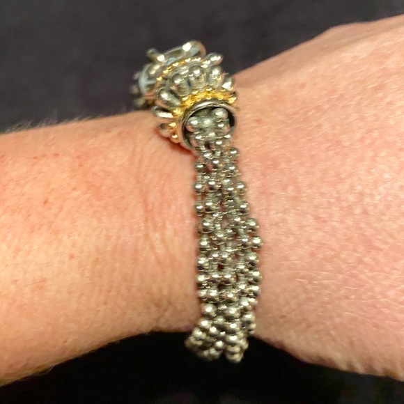 Unique two-tone Silver & Gold Bracelet - Picture 2 of 6